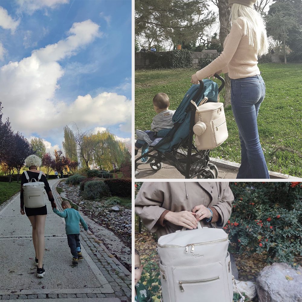 Parenthood Bundle Açık Vizon - Çanta organizer emzik çantası
